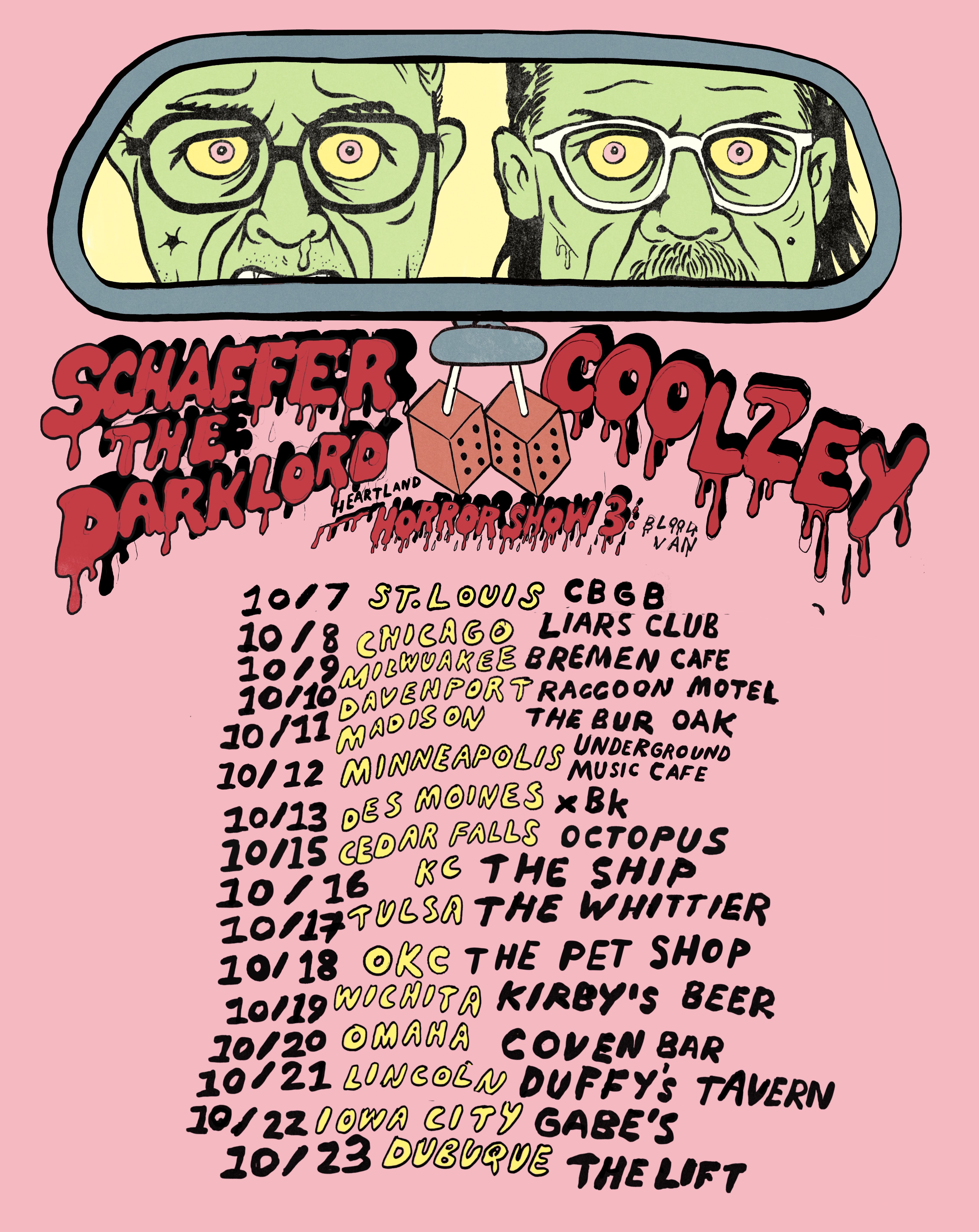 OCTOBER 2026 BLOOD VAN TOUR WITH COOLZEY